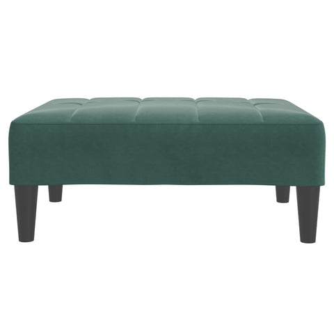 vidaXL Footstool Dark Green 77x55x31 cm Velvet