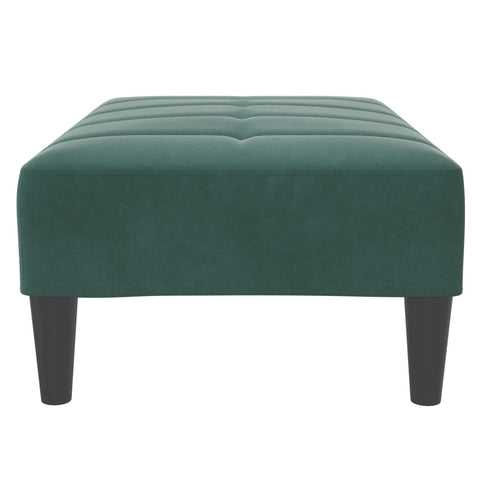 vidaXL Footstool Dark Green 77x55x31 cm Velvet