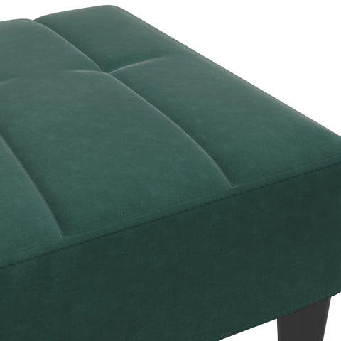 vidaXL Footstool Dark Green 77x55x31 cm Velvet