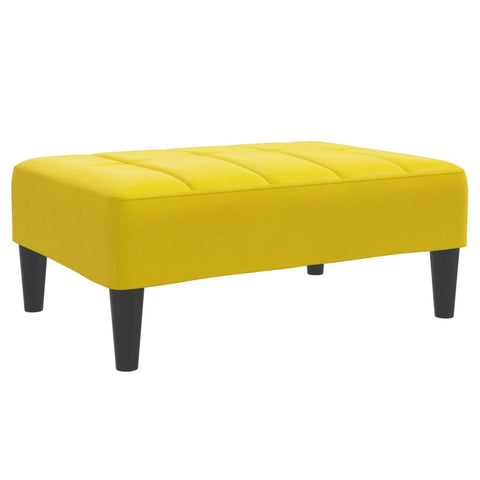 vidaXL Footstool Yellow 77x55x31 cm Velvet