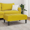 vidaXL Footstool Yellow 77x55x31 cm Velvet