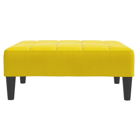 vidaXL Footstool Yellow 77x55x31 cm Velvet