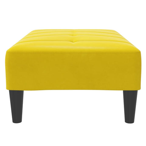 vidaXL Footstool Yellow 77x55x31 cm Velvet