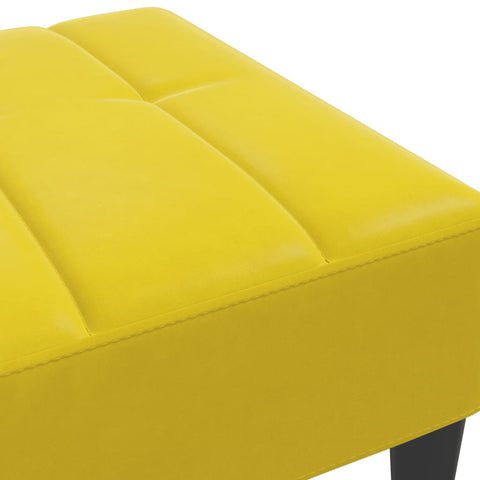 vidaXL Footstool Yellow 77x55x31 cm Velvet
