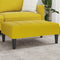 vidaXL Footstool Yellow 77x55x31 cm Velvet