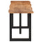 vidaXL Bench 160 cm Solid Wood Acacia and Steel