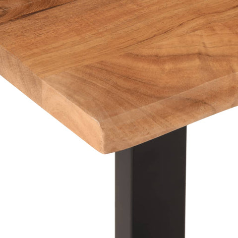 vidaXL Bench 160 cm Solid Wood Acacia and Steel