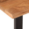 vidaXL Bench 160 cm Solid Wood Acacia and Steel