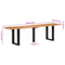 vidaXL Bench 160 cm Solid Wood Acacia and Steel