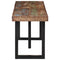 vidaXL Bench 160 cm Solid Wood Reclaimed and Steel