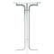 vidaXL Dining Table White Ø60x110 cm Engineered Wood and Steel
