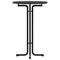 vidaXL Dining Table Black Ø70x110 cm Engineered Wood and Steel