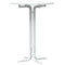 vidaXL Dining Table White Ø80x110 cm Engineered Wood and Steel