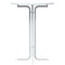 vidaXL Dining Table White Ø80x110 cm Engineered Wood and Steel