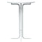 vidaXL Dining Table White Ø80x110 cm Engineered Wood and Steel