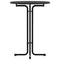 vidaXL Dining Table Black Ø80x110 cm Engineered Wood and Steel