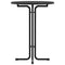 vidaXL Dining Table Black Ø80x110 cm Engineered Wood and Steel