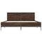 vidaXL Bed Frame without Mattress Brown Oak 120x200 cm