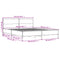 vidaXL Bed Frame without Mattress Grey Sonoma 140x200 cm