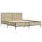 vidaXL Bed Frame without Mattress Sonoma Oak 150x200 cm King Size