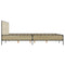 vidaXL Bed Frame without Mattress Sonoma Oak 150x200 cm King Size