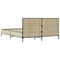 vidaXL Bed Frame without Mattress Sonoma Oak 150x200 cm King Size