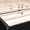 vidaXL Bed Frame without Mattress Black 160x200 cm