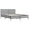 vidaXL Bed Frame without Mattress Grey Sonoma 160x200 cm