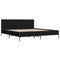 vidaXL Bed Frame without Mattress Black 180x200 cm Super King