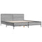 vidaXL Bed Frame without Mattress Grey Sonoma 180x200 cm Super King