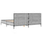 vidaXL Bed Frame without Mattress Grey Sonoma 180x200 cm Super King