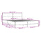 vidaXL Bed Frame without Mattress Smoked Oak 200x200 cm