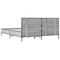 vidaXL Bed Frame without Mattress Grey Sonoma 135x190 cm Double