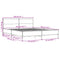 vidaXL Bed Frame without Mattress Grey Sonoma 135x190 cm Double