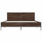 vidaXL Bed Frame without Mattress Brown Oak 135x190 cm Double