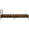vidaXL Bed Frame without Mattress Smoked Oak 120x200 cm