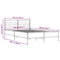 vidaXL Bed Frame without Mattress Smoked Oak 120x200 cm