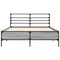 vidaXL Bed Frame without Mattress Grey Sonoma 140x200 cm