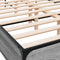 vidaXL Bed Frame without Mattress Grey Sonoma 140x200 cm