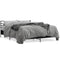 vidaXL Bed Frame without Mattress Black 150x200 cm King Size
