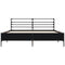 vidaXL Bed Frame without Mattress Black 150x200 cm King Size