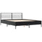 vidaXL Bed Frame without Mattress Black 160x200 cm