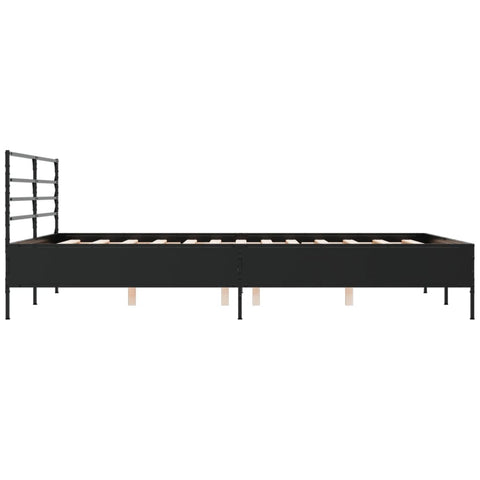 vidaXL Bed Frame without Mattress Black 160x200 cm