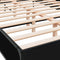 vidaXL Bed Frame without Mattress Black 160x200 cm