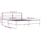 vidaXL Bed Frame without Mattress Black 160x200 cm