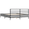 vidaXL Bed Frame without Mattress Grey Sonoma 160x200 cm