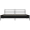 vidaXL Bed Frame without Mattress Black 200x200 cm