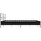 vidaXL Bed Frame without Mattress Black 200x200 cm