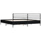 vidaXL Bed Frame without Mattress Black 200x200 cm