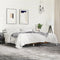 vidaXL Bed Frame without Mattress Smoked Oak 200x200 cm